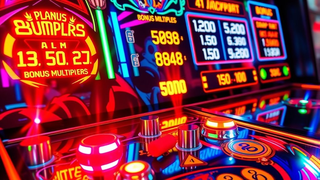 pinball bonus multipliers