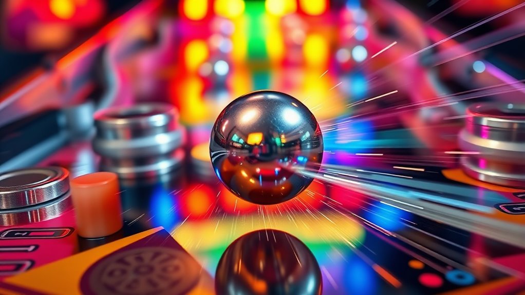 pinball physics gravity momentum