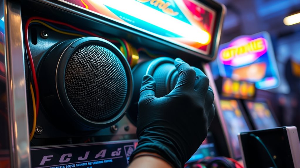 set up arcade sound systems