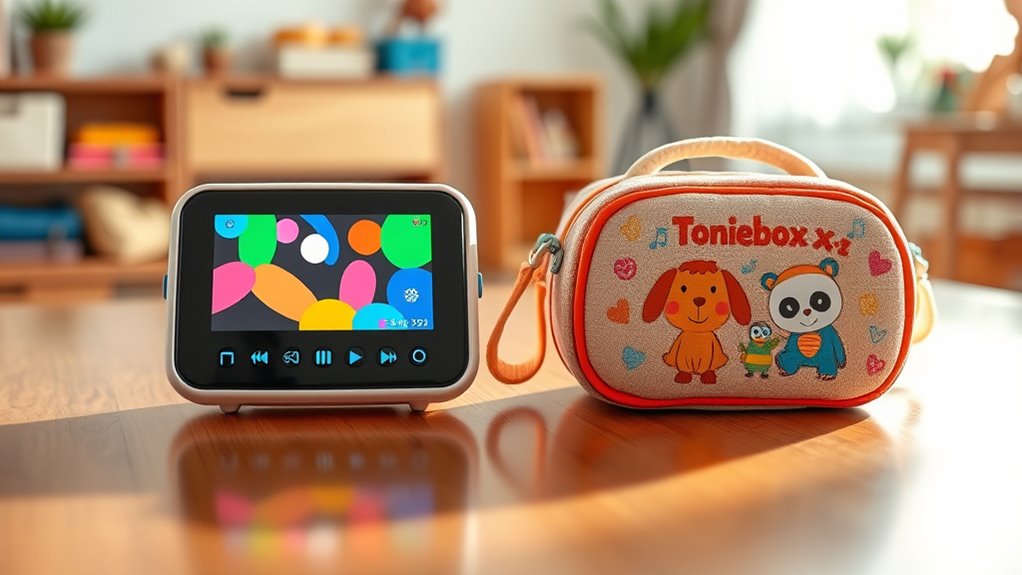 child friendly audio device features