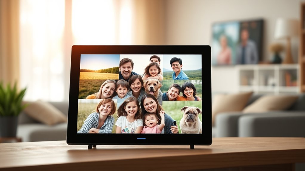 email enabled digital photo frames