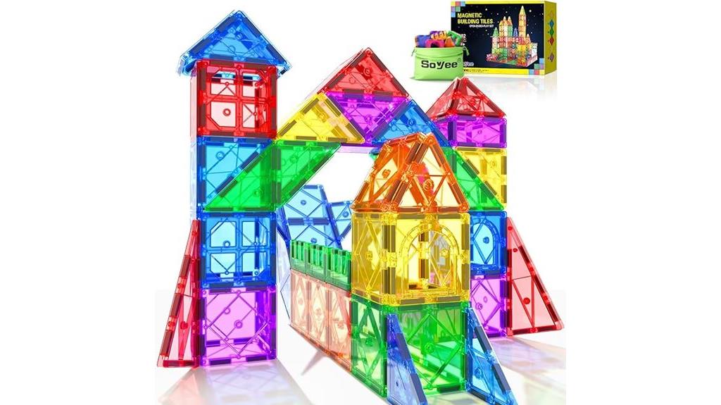 magnetic building tiles set