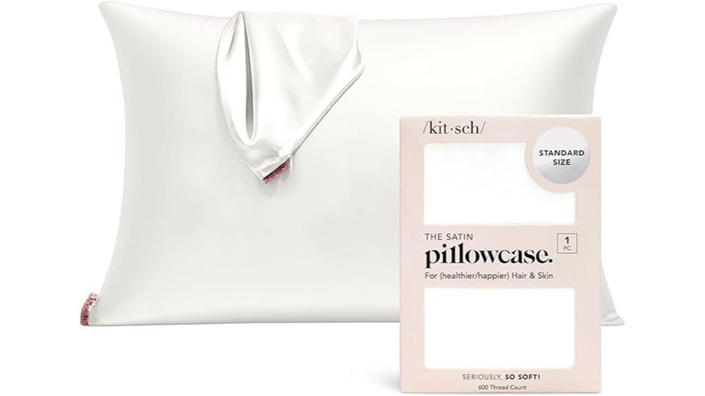 silky pillowcase with zipper