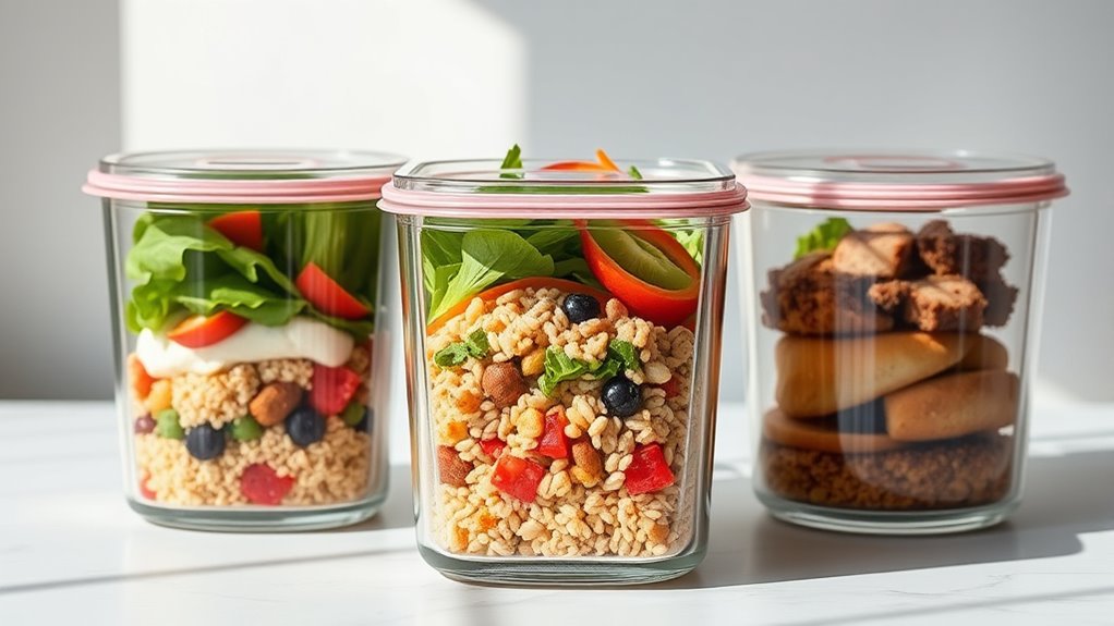 stylish functional glass containers