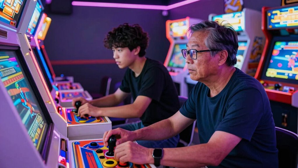 arcade two player game manners