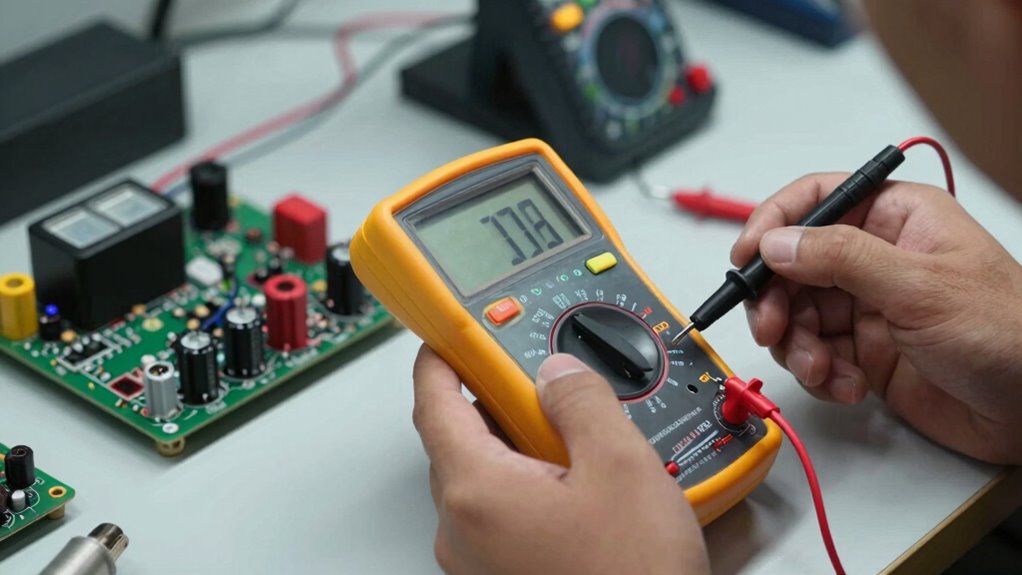 check connections and test voltage