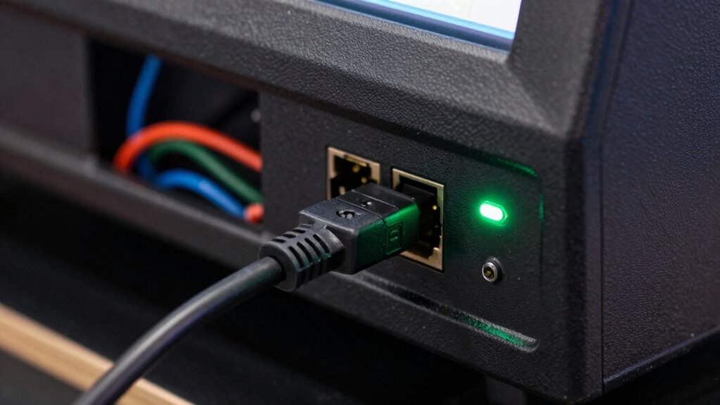 check monitor power connections