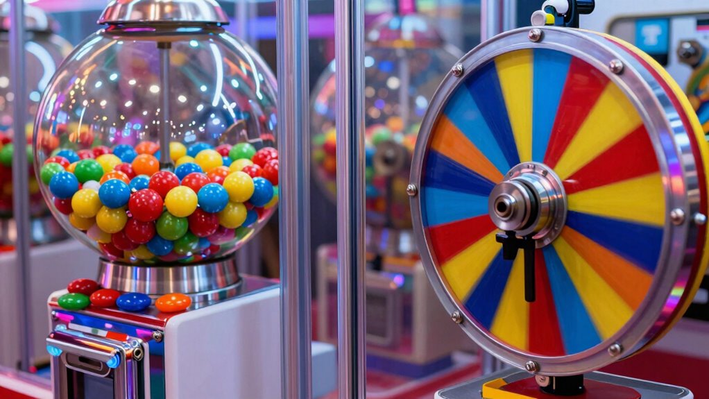 coin mechanism controls prize release