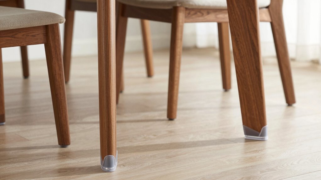 floor protection with leg levelers