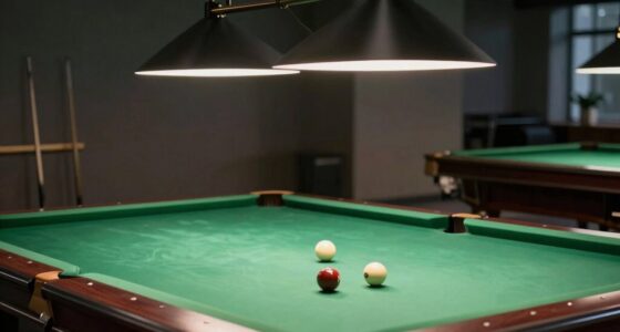 illuminate pool table properly