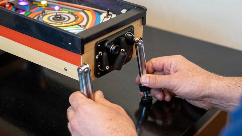 measure level adjust legs