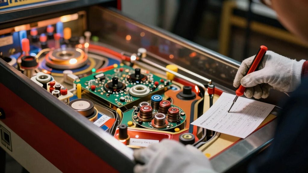 monthly pinball maintenance checklist