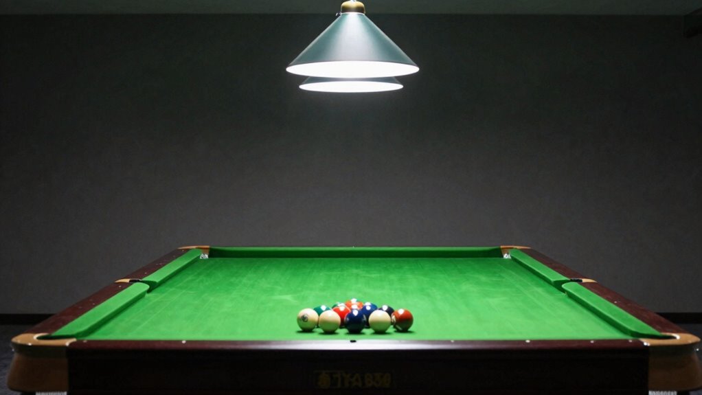 optimal pool table illumination
