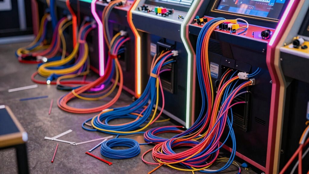 organize cables for maintenance