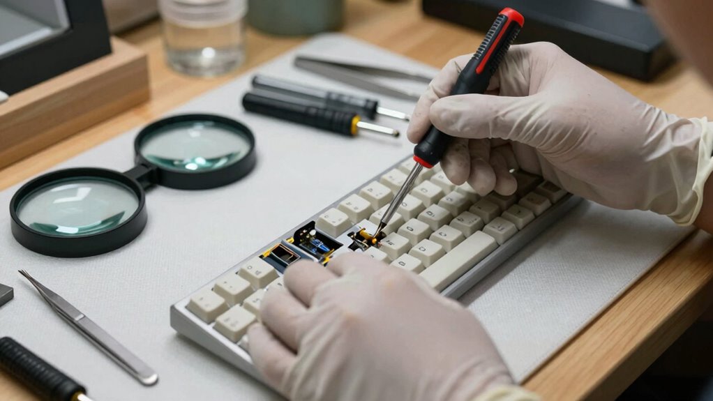 organized clean workspace preparation