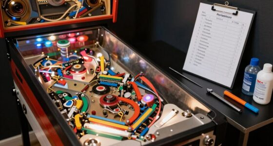 pinball maintenance schedule checklist
