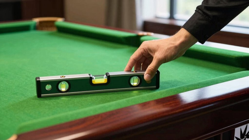 pool table leveling fix