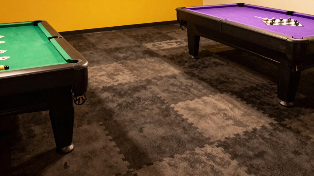 quiet impact absorbing flooring