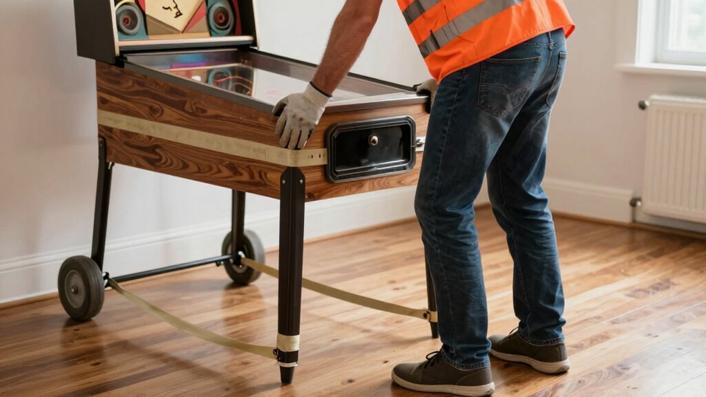 safe pinball machine relocation