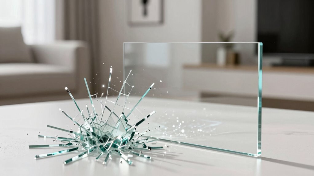 shatter resistant safety edge treatments