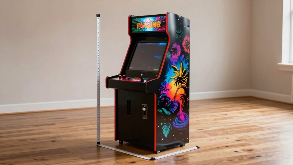 standard arcade cabinet dimensions