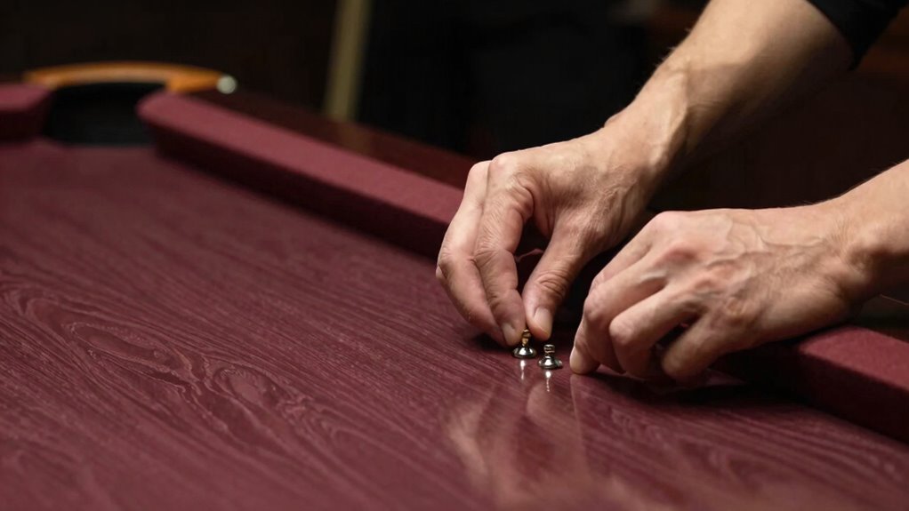 unlevel table causes unpredictable shots