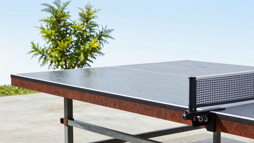 weatherproof ping pong table materials