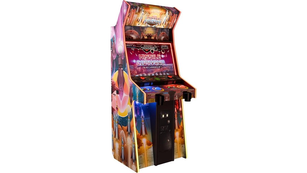 arcade cabinet with leds