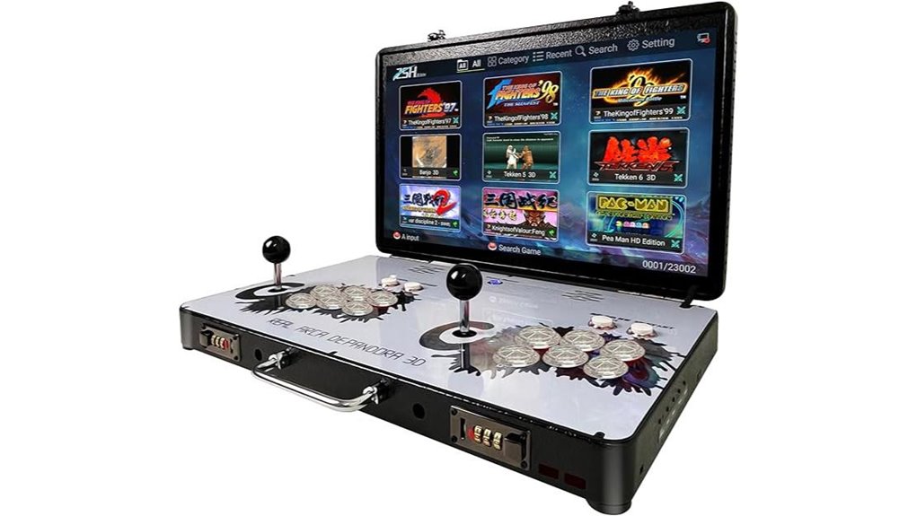 extensive portable arcade collection