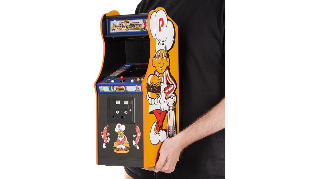 mini arcade burger game