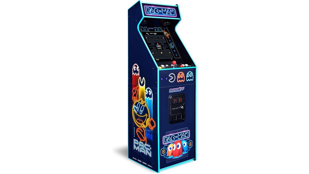 pac man neon arcade