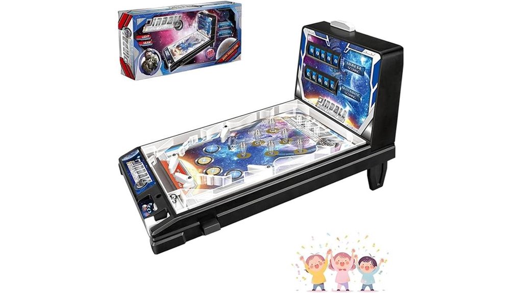 pinball game with lights