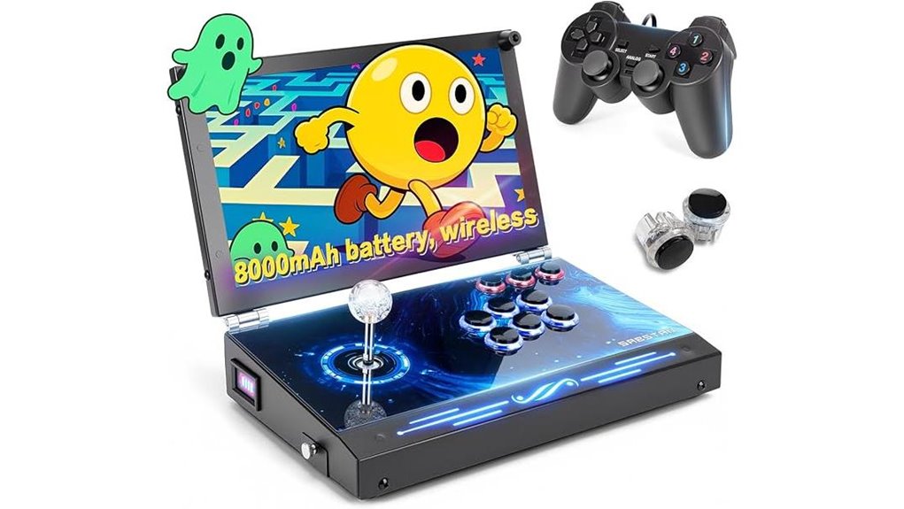 portable arcade with extra controller