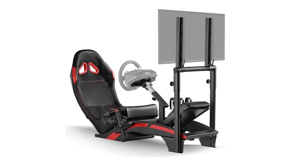 racing simulator with tv