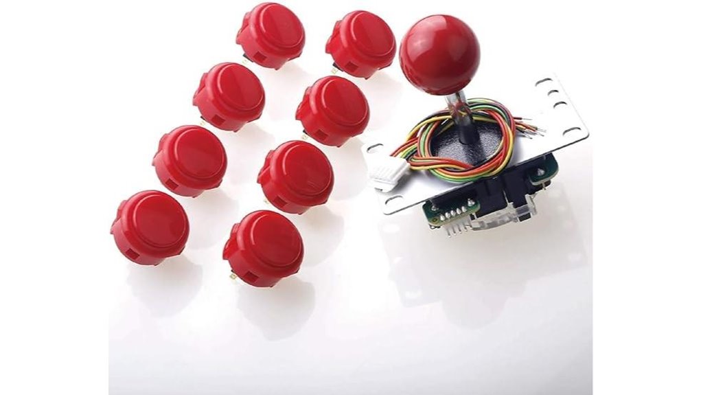 red arcade joystick bundle
