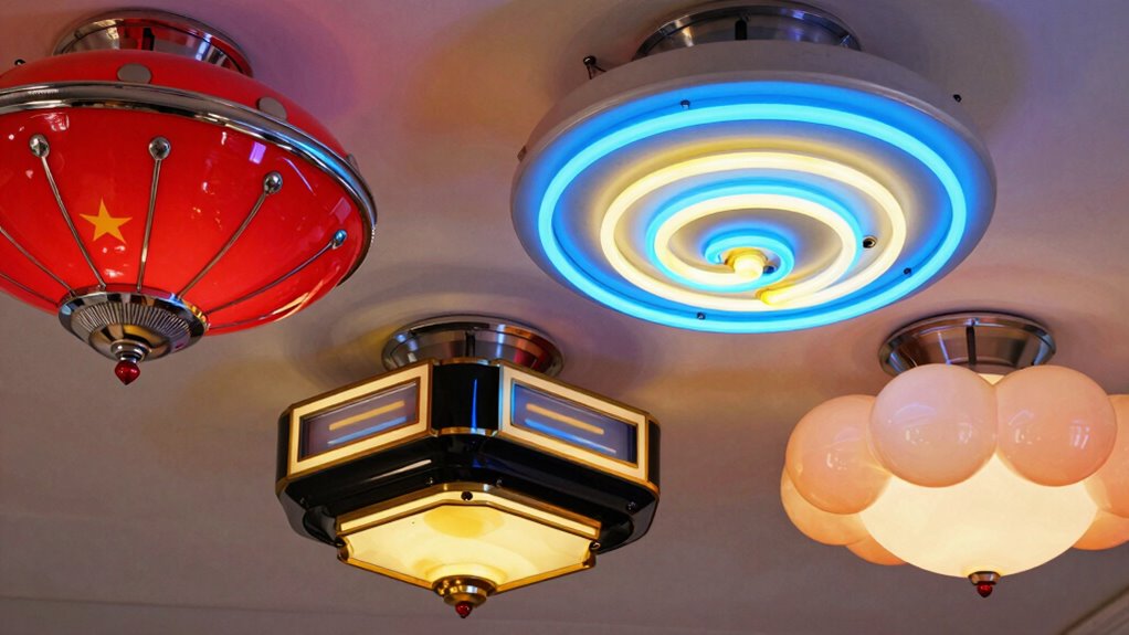 retro arcade ceiling fixtures