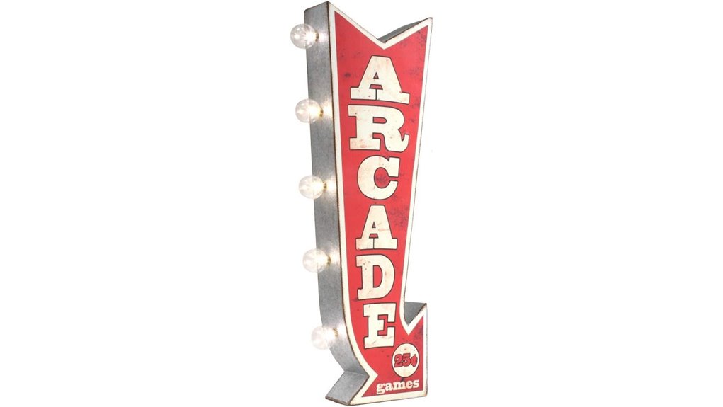 retro led arcade sign