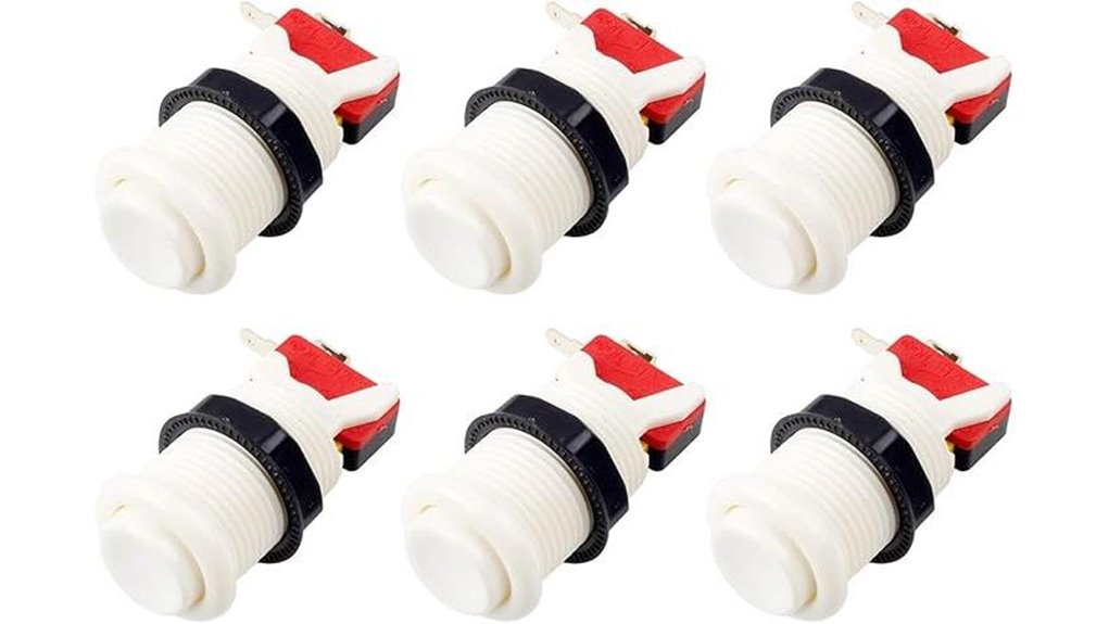 switchable white arcade button
