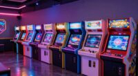 top arcade cabinet lighting