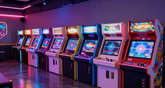 top arcade cabinet lighting
