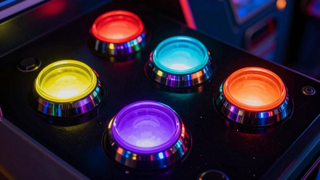 top arcade coin return buttons