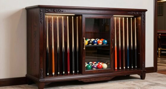 top cue rack cabinets