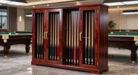 top cue stick storage cabinets