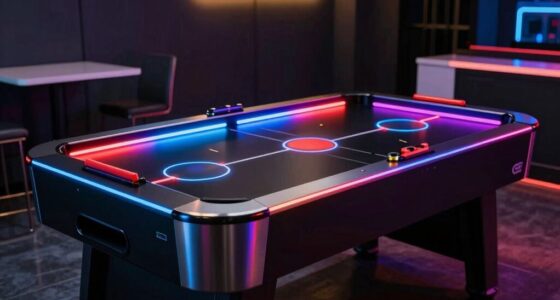 top led air hockey tables