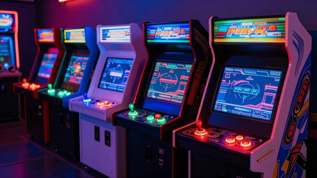 top led arcade cabinets