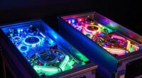 top pinball backbox leds