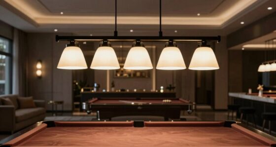 top pool table lighting