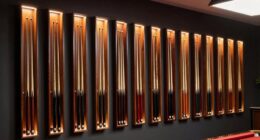 top wall cue racks
