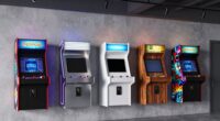 top wall mounted arcade cabinets