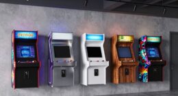 top wall mounted arcade cabinets